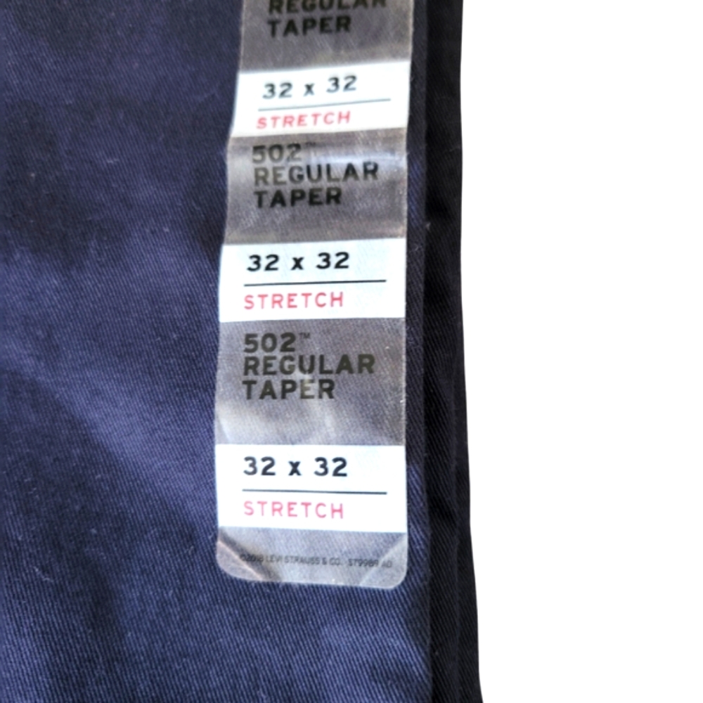 Levi's Dark Blue 502 Taper Chinos - Picture 6 of 12